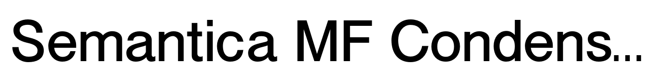 Semantica MF Condensed Medium